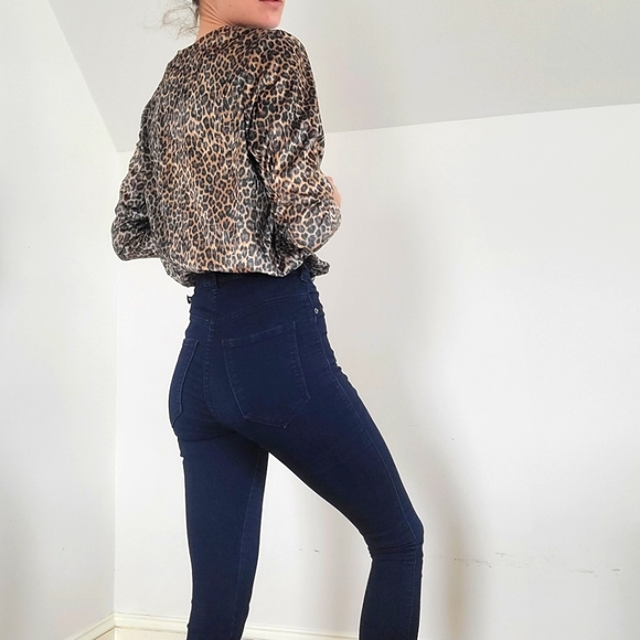 VINTAGE - Leopard print velvet top - Picture 2 of 13